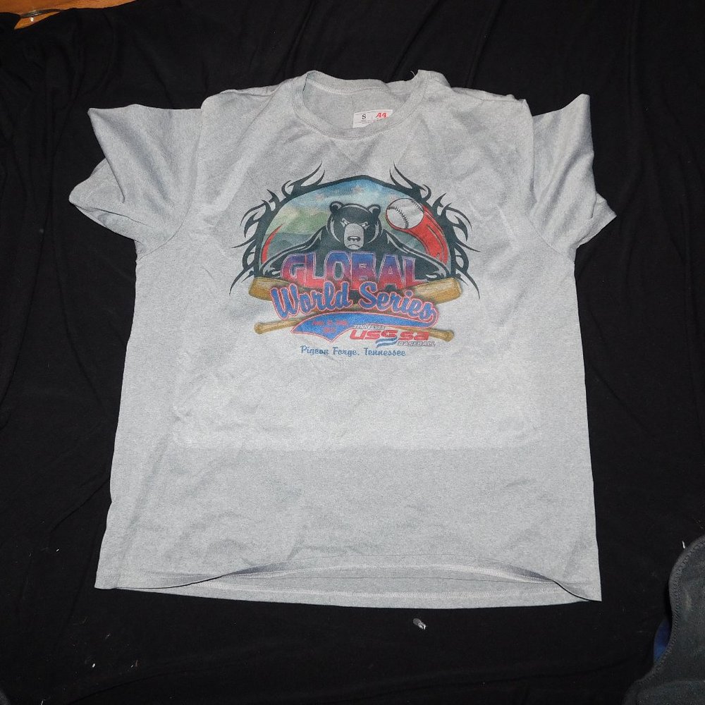 Global World Series Baseball tee shirt, Poly, Small, Pigeon Forge Tn, 2019